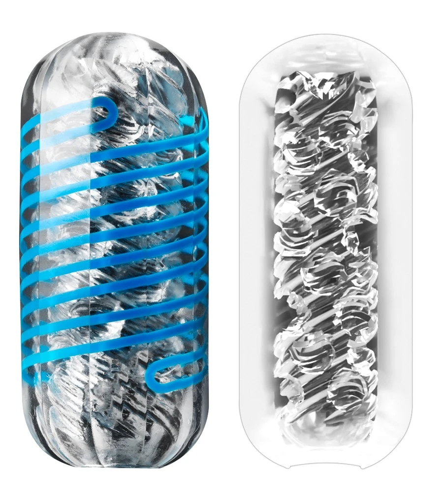 Tenga Spinner Deluxe 01 Drops, Dreh dich zum Höhepunkt – Wiederverwendbarer Masturbator mit Spiral-Effekt und intensiver Reizstruktur