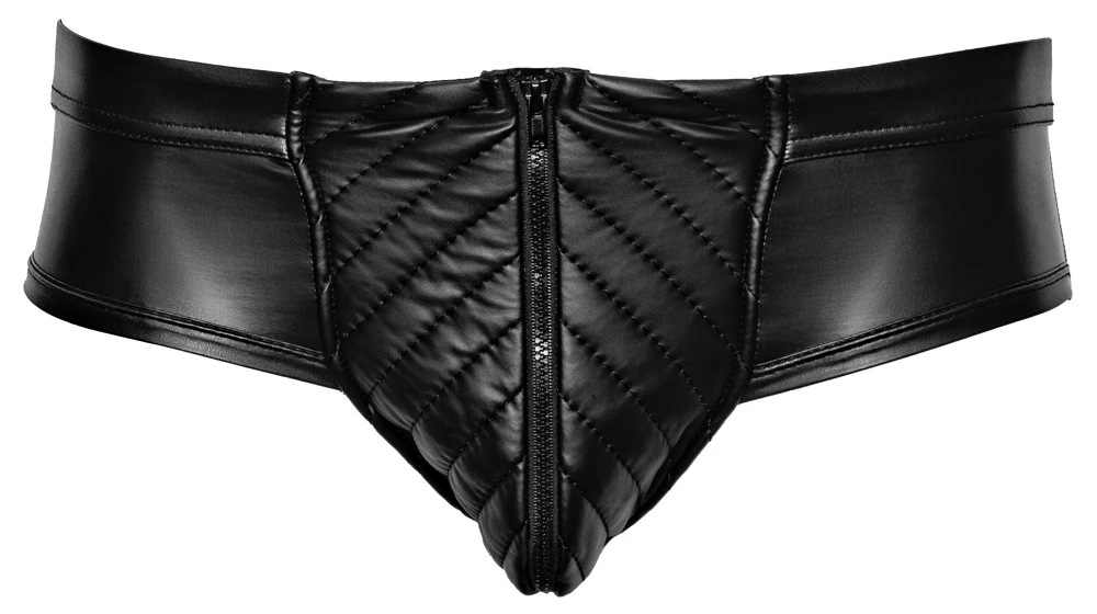 Herrenslip Po-frei, Po-freier Slip im edlen Mattglanz mit gestepptem Beutel und Reißverschluss, weiches, elastisches Highlight von Svenjoyment
