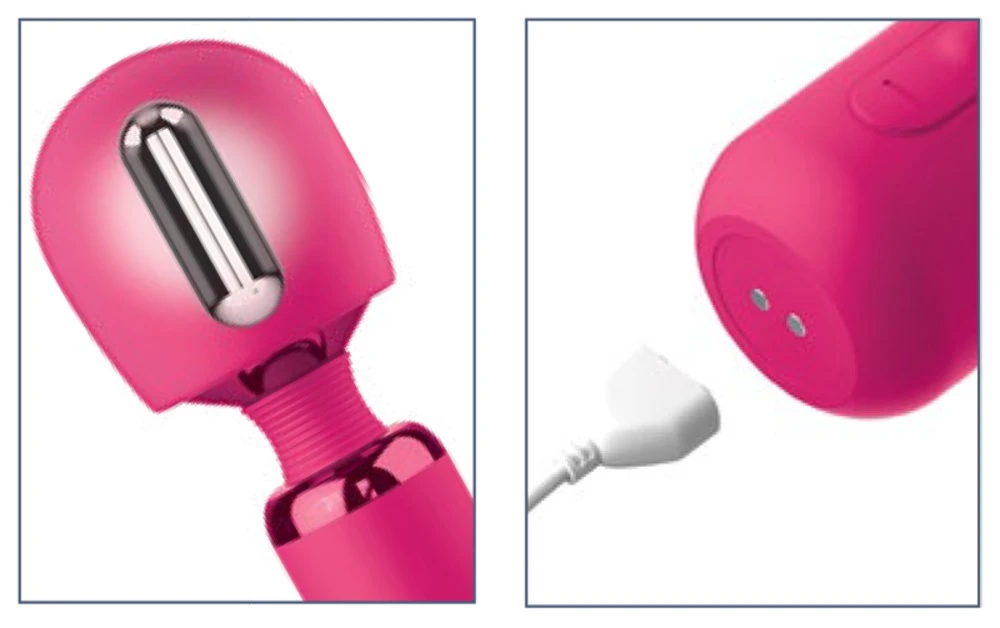 JJ Exona Body Wand, Eleganter Massagestab Exona von JimmyJane: 5 Vibrationsmodi, flexibler Silikonkopf, einfach zu bedienen & wiederaufladbar