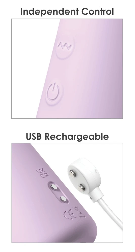 FFH Fantasy Twist Purple, Rabbitvibrator Fantasy Twist von Fantasy For Her – Spiral-Design mit 3 starken Motoren, TwistMotion und rotierenden Stoßbewegungen