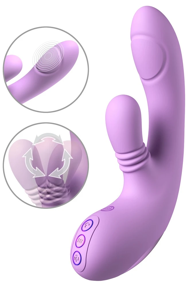 FFH IntiMotion Flutter Pro Pur, Fantasy For Her IntiMotion Flutter Pro Rabbitvibrator mit 4 Motoren Klitorisstimulator PleasurePulse G-Punkt Vibrator 10 Vibrationsmodi