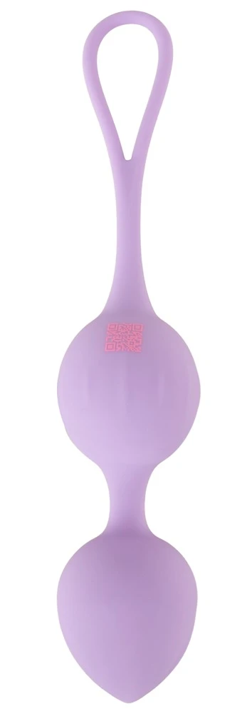 Cuties Love Balls Purple, Double Love Balls Liebeskugeln für Beckenboden-Training mit schwingenden Innenkugeln diskret laufleise 68 g Intimtrainer Cuties
