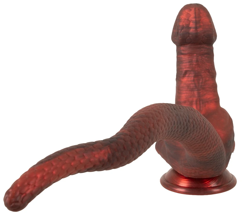 Beasty Cocks Panthera Double, Doppeldildo Panthera Double mit Saugfuß, markantem Plug und 30 cm Schwanz für heiße Spiele
