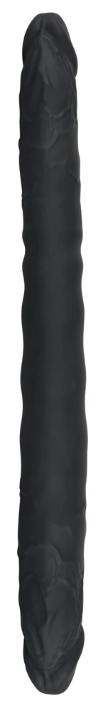 Bad Kitty Doppeldildo im Naturlook angenehm biegsam und bietet gleich 2 Eicheln mit unterschiedlichem Durchmesser.