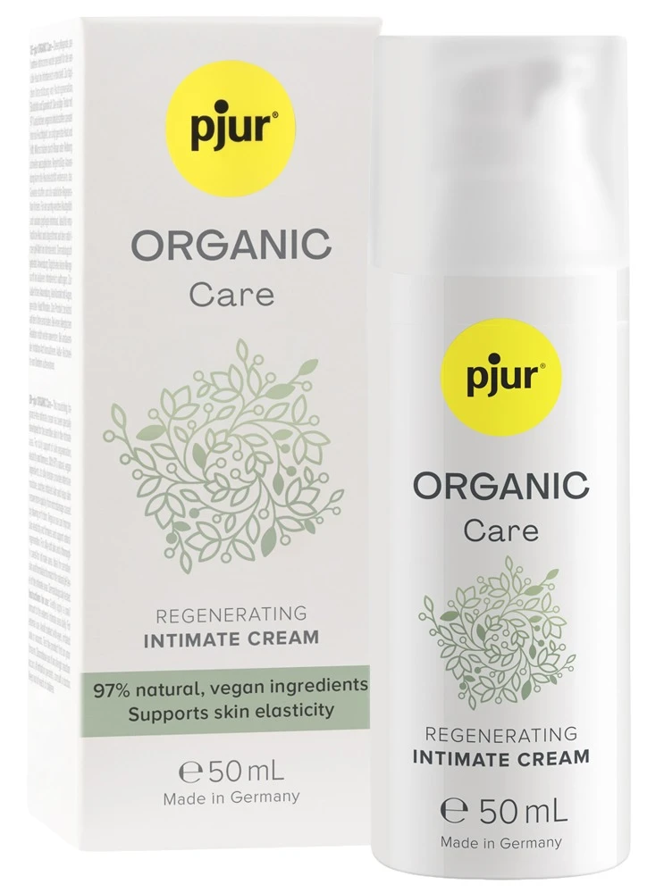 pjur ORGANIC Care 50 ml, Intim-Pflegecreme ORGANIC Care spendet Feuchtigkeit, beruhigt und stärkt die Hautelastizität
