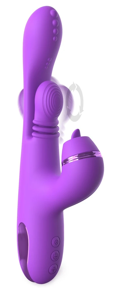 FFH IntiMotion Pulse Pro Purpl, Highspeed-Lust an der Klitoris: Der FlickerFlow-Stimulator mit flackernder Zunge, weichen Noppen oder Kugel trifft jeden Nerv, gleich dreifach!