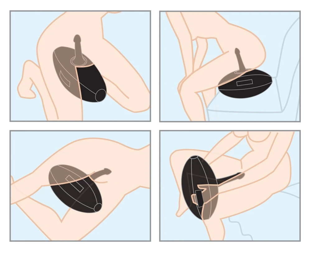 FFS Body Dock Infl. Love Ball,Fetish Fantasy Love Ball aufblasbarer Liebesball mit Naturdildo und Body Dock Halterung für intensives Toy-Vergnügen