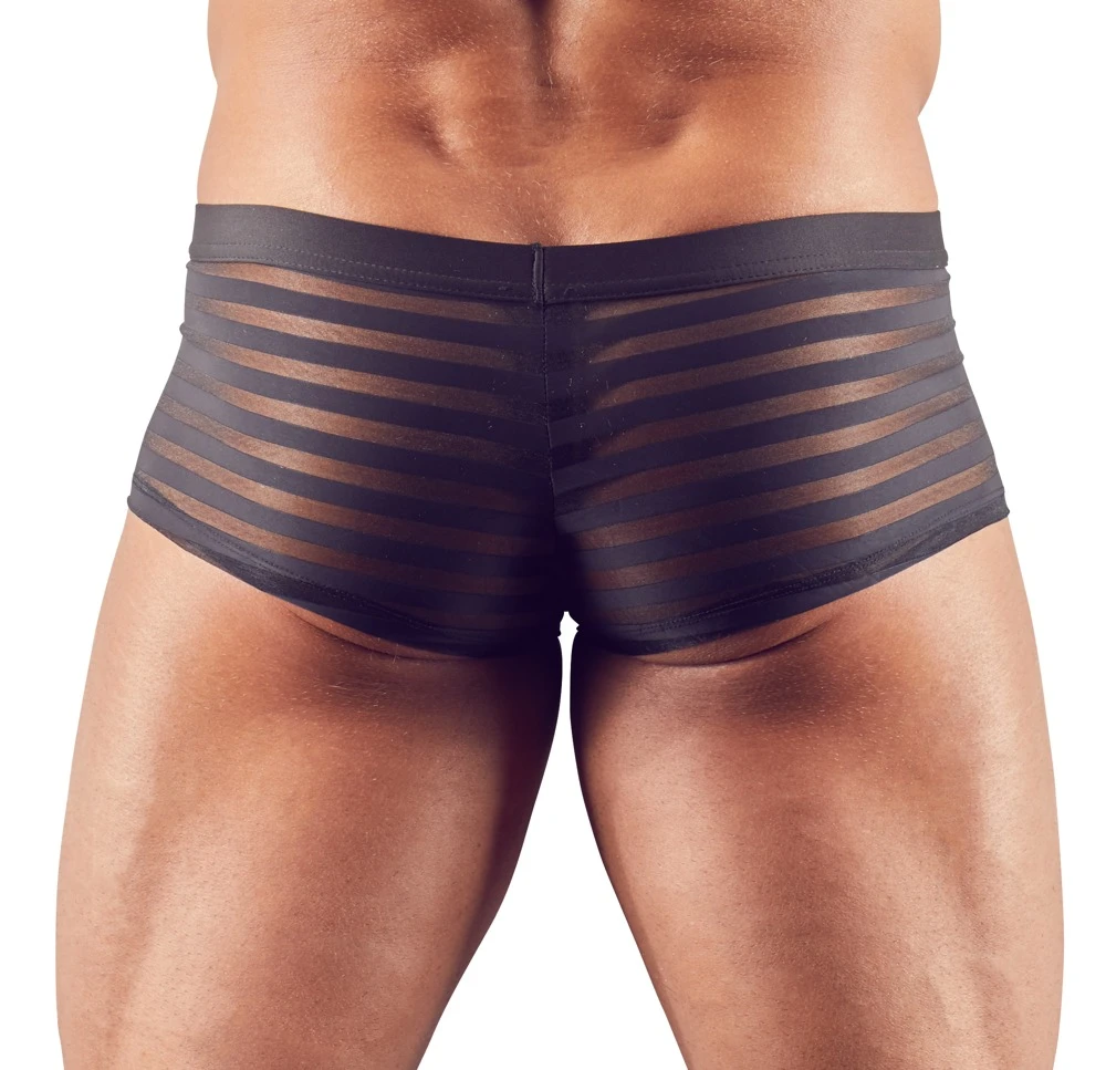 Figurbetonte Pants im semitransparenten Streifen-Look. Angenehm weich elastisch.