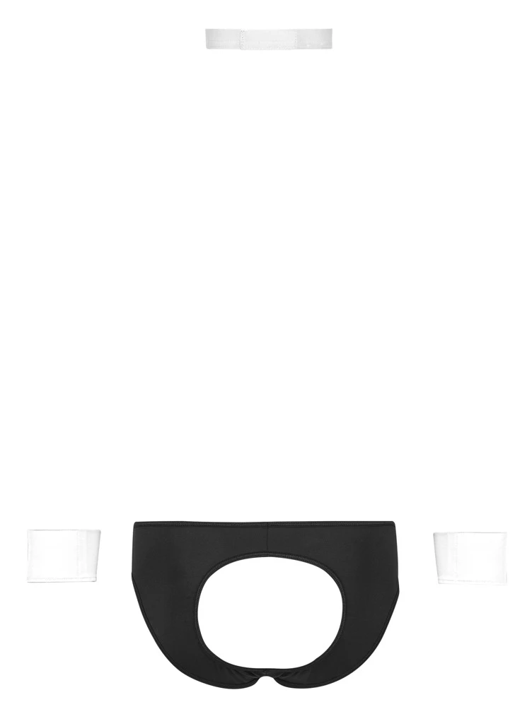 Set von Svenjoyment bestehend aus Jockslip, 2 Handgelenk-Manschetten und Fliege.