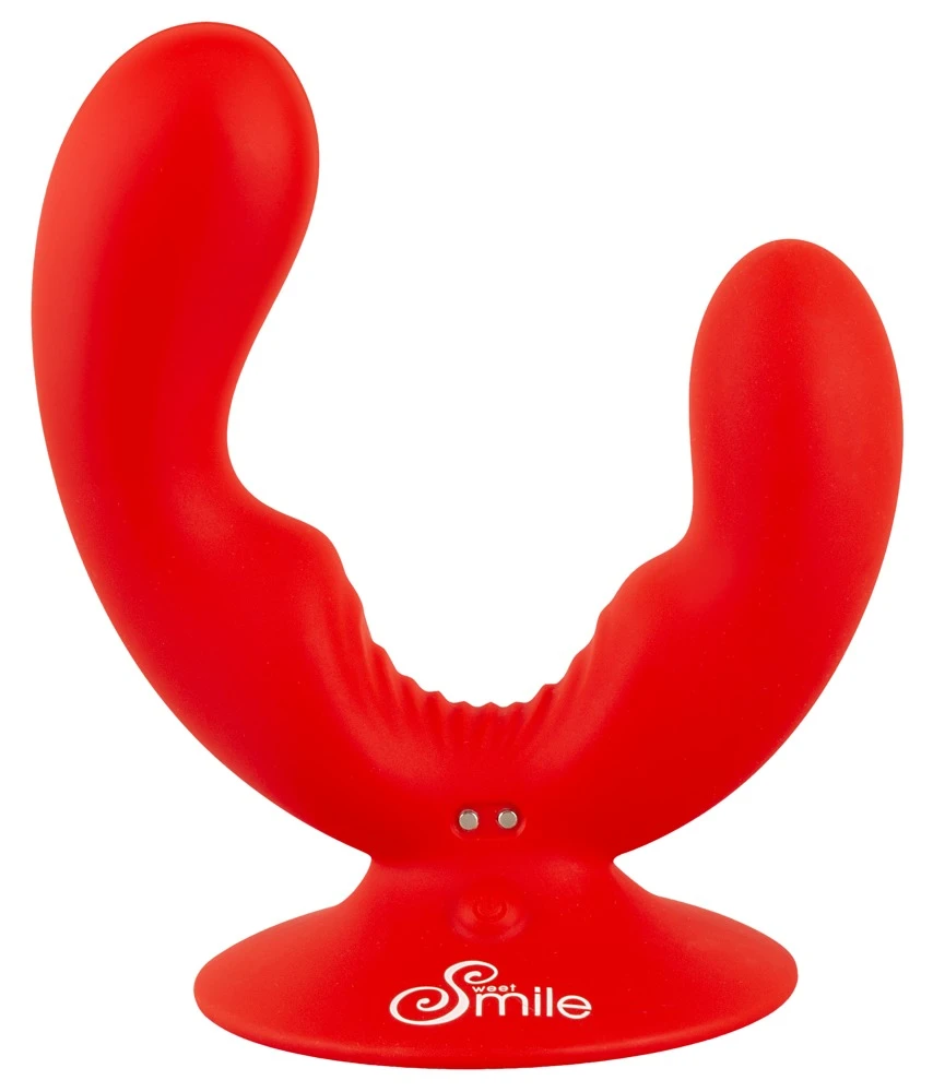 Smile Dual Vibrator, Doppelvibrator mit Saugfuß – flexibles Dual-Toy für sexy Freihand-Abenteuer, zwei Motoren, 9 Modi und anpassungsstarke Doppel-Stimulation