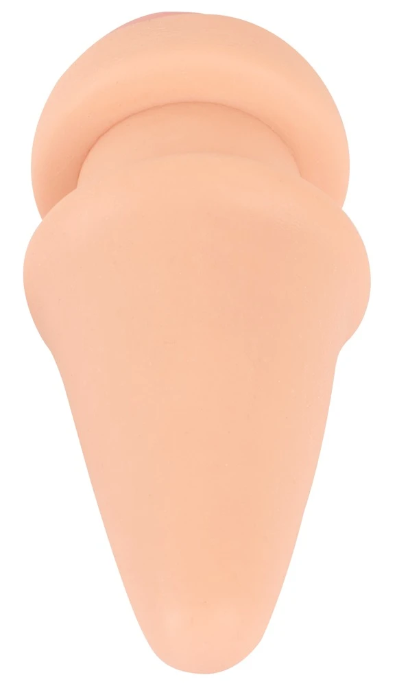 Nature Skin Butt Plug & Extens, Gefühlsechter 2in1 Analplug mit Penisverlängerung für intensiven Lustkick – hautähnlich, dehnbar und perfekt für sinnliches Wetlook- & Netz-Play