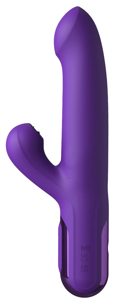 FFH Super SoniX Thruster Purpl, Rabbitvibrator mit Stoß-Funktion, Vibro-Zungen für Klitoris, 3 Motoren, 700 Stöße/Min, 7 Modi, Silikon, Tastensperre