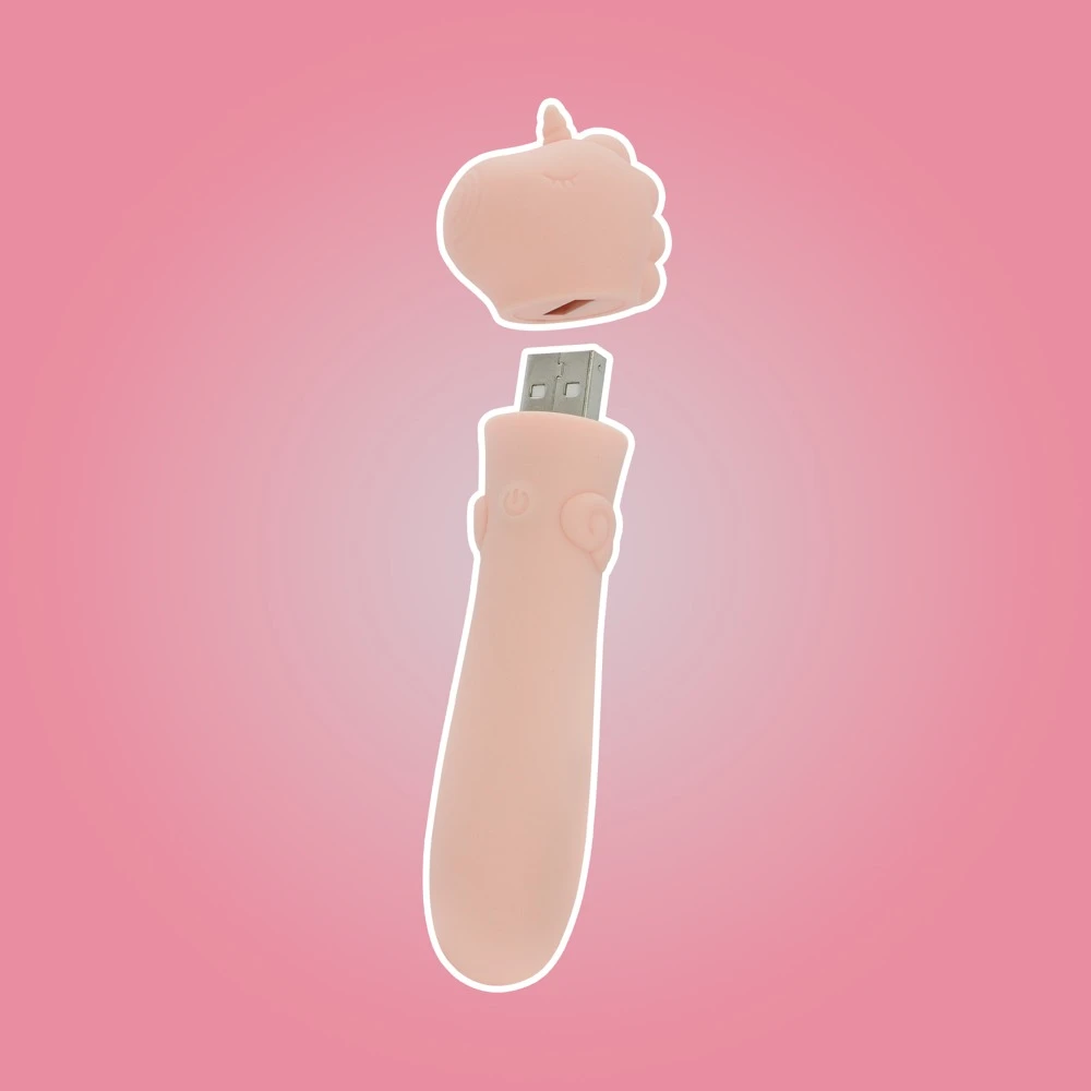 Unihorn USB Heart Throb, Unihorn Minivibrator USB  Heart Throb – süßes Einhorn-Toy mit 10 intensiven Vibrationsmodi, kraftvoller USB-Power, handlich, soft und ideal für heiße Solo- oder Paarmomente