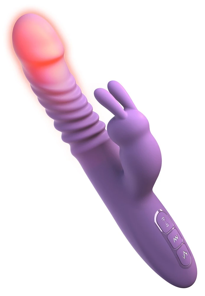 Fantasy For Her Rabbitvibrator mit Heizfunktion Thrusting Silicone