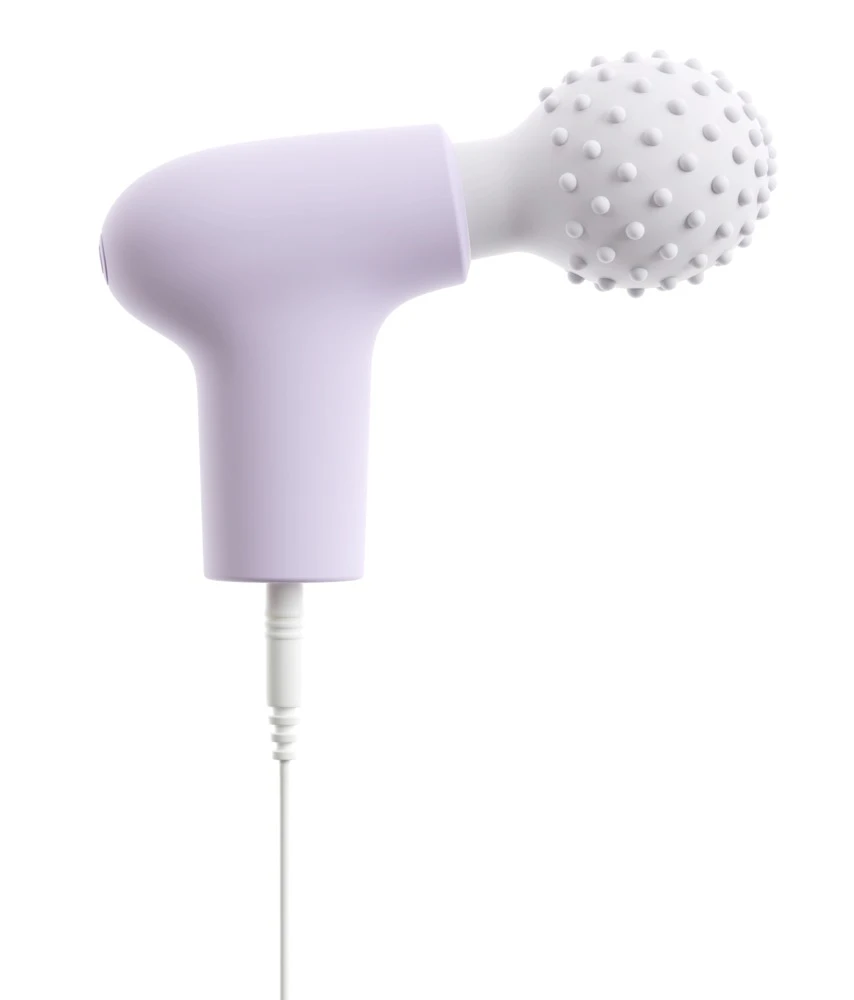 beau coeur Mini Massage Gun, RIONEX Mini Massager von beau cœur kompakter Minivibrator im Massagepistolen-Design mit 10 kraftvollen Vibrationsmodi und weichem Noppenkopf für gezielte Stimulation