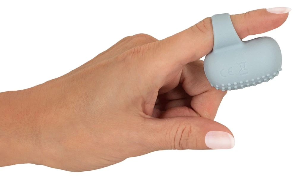 KIREMO Finger Vibrator wasserdicht mit flüsterleisen 35 dB, 10 intensiven Vibrationsmodi, dehnbarem Fingerring und stimulierenden Noppen für gezielte Klitorisstimulation und heißes Vorspiel
