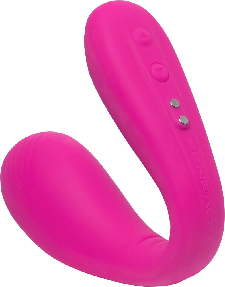 Dolce, Lovense Doppelvibrator mit App-Steuerung für intensive G-Zonen- & Klitoris-Vibrationen freihändig genießen
