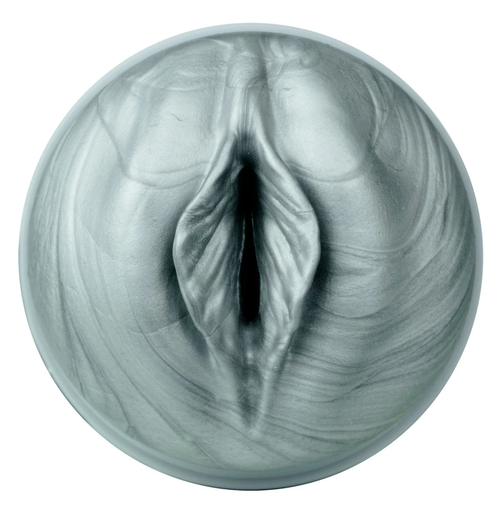 Feel Argenta Kiros, Silver Cyborg Argenta Masturbator in realistischer Vagina-Optik mit hautähnlichem Silver Skin Softmaterial, intensiver Noppenstruktur und diskretem Gehäuse für kraftvolle erotische Stimulation im futuristischen Style