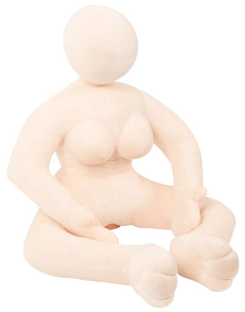 Leona Plush Doll, Plüsch-Liebespuppe Your Plush Doll Leona lebensgroß aus softem Velourplüsch mit einsetzbarem Vagina-Masturbator in sitzender Form stabil leicht flexibel und individuell gestaltbar