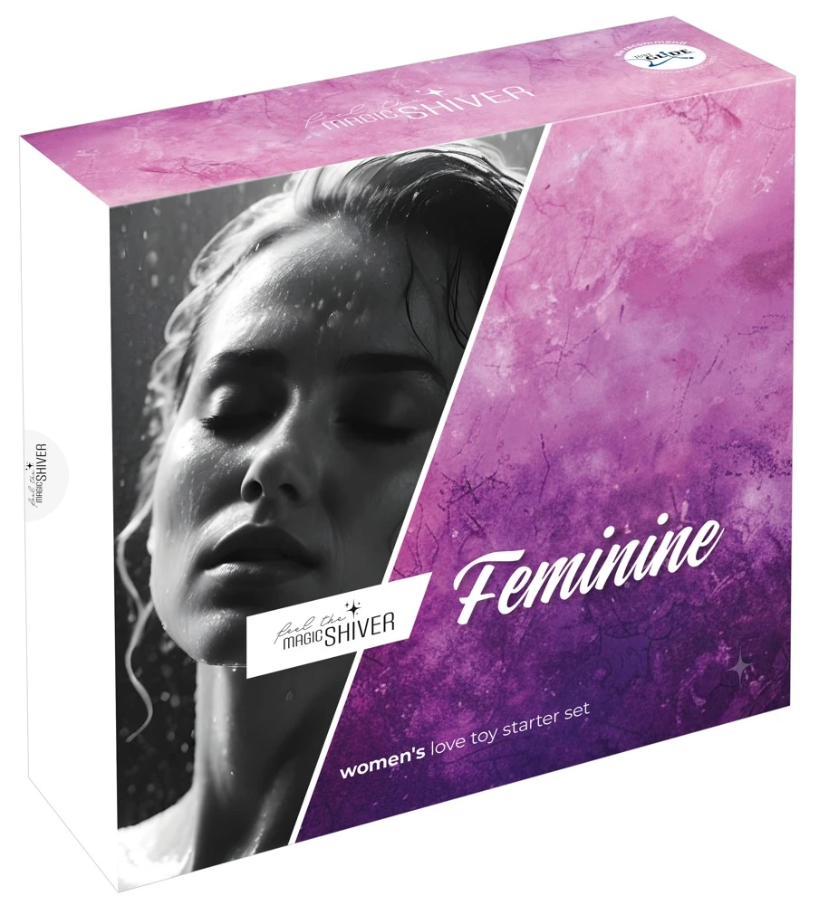 Magic shiver Feminine Women Love Toy Starter Set Feminine 4-teilig mit Dildo Analplug Liebeskugeln und Massagestab aus softem Silikon von Magic Shiver