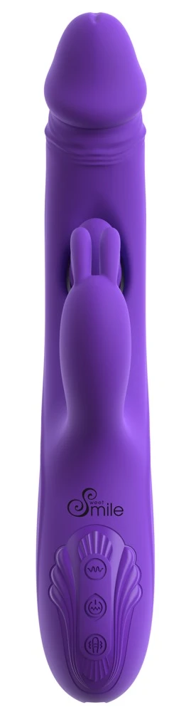 Smile Rabbit Vibe w G-Spot/Ana, Sweet Smile Rabbit Vibrator Triple Action 3 Motoren G-Punkt & Anal Tickler leise 9 Vibrationsmodi