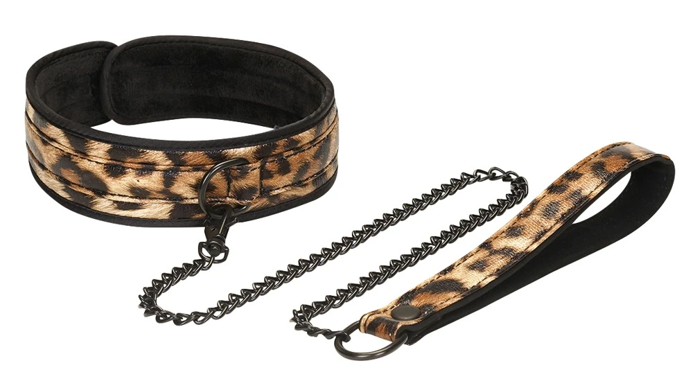 LS Leopard Print, Fesselspiele-Set im Leo-Look: 13 Teile für aufregende BDSM-Abenteuer mit Fesseln, Knebel, Maske und Shibari-Seil!