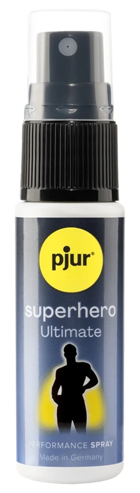 pjur superhero UltimateSpray20, Ultimate Verzögerungsspray für Männer: 6-fach Wirkstoffkomplex zur Reduzierung von Überempfindlichkeit – ohne Lidokain & Benzokain