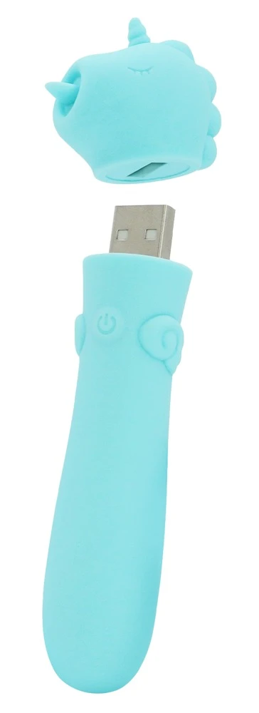 Unihorn USB Mount'n Peak, Unihorn Minivibrator USB Mount'n Peak – süßes Einhorn-Toy mit 10 intensiven Vibrationsmodi, kraftvoller USB-Power, handlich, soft und ideal für heiße Solo- oder Paarmomente