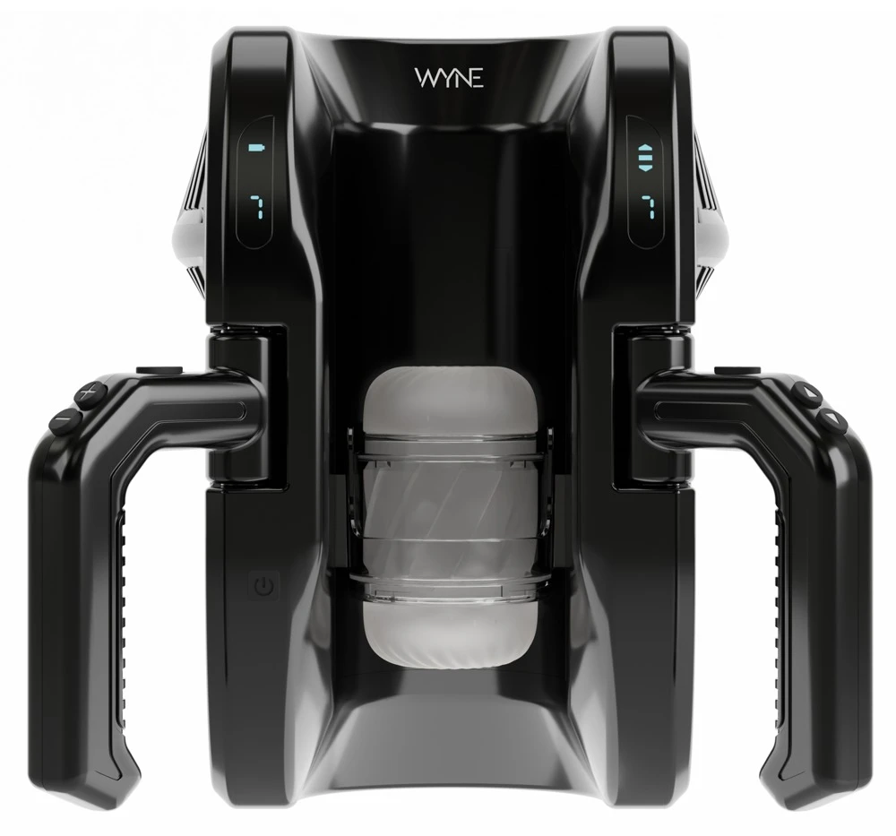 WYNE Masturbator 10 – Leistungsstarker, leiser Stroker mit automatischer Auf-und-Ab-Bewegung, 7 Modi und festen Griffen für intensives Power-Vergnügen