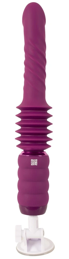 Thrusting&Rotating Fucking Mac, You2Toys Stoßvibrator mit rotierender Vibro-Eichel, intensiven Wirbelwellen, kraftvollen Vibrationen und verstellbarem Saugfuß für erotische Lust
