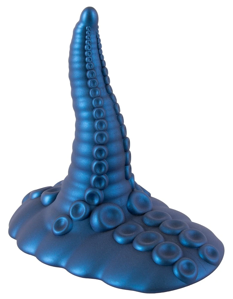 Beasty Cocks Tentacle Pad, Aufsitzvibrator im sexy Tentakel-Design mit starker Struktur, schimmernder Metallic-Optik, kräftigem Saugfuß und Fernbedienung für intensive Solo-Momente