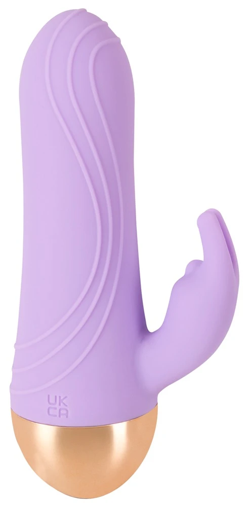 Cuties Soft Purple, Mini Rabbit Vibrator sexy Reizwäsche Dual Density Silikon 10 Vibrationsmodi verwöhnt Vagina & Klitoris gleichzeitig Cuties