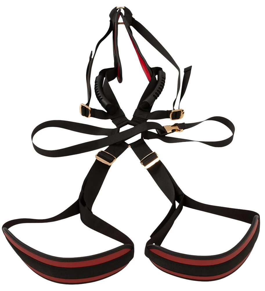 Bad Kitty Body Swing, Sexy Liebesschaukel Body Swing Tragegurt Lederoptik goldene Details Komfortpolster Haltegriffe für intensive Positionen