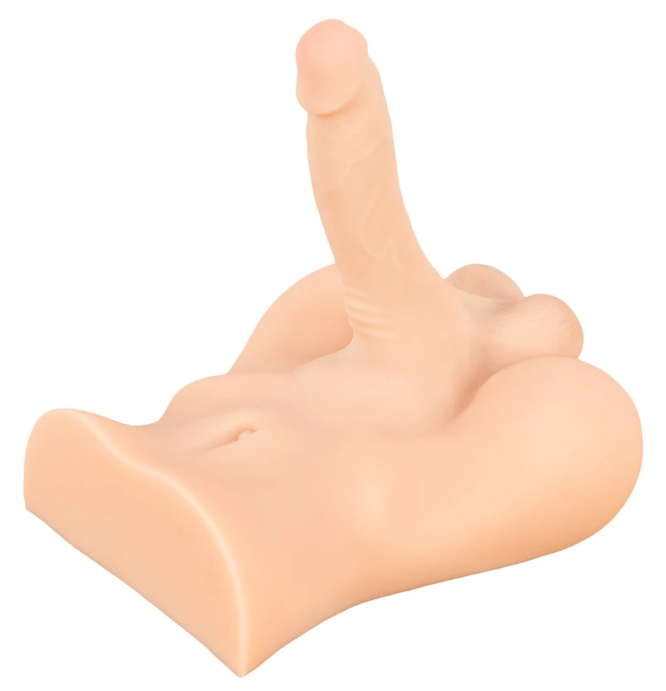 Realistixxx Deluxe Man 02, Realistischer Torso-Masturbator Deluxe Man 02: Intensives Erlebnis mit biegsamem Penis, strukturierter Lusttunnel & Hoden