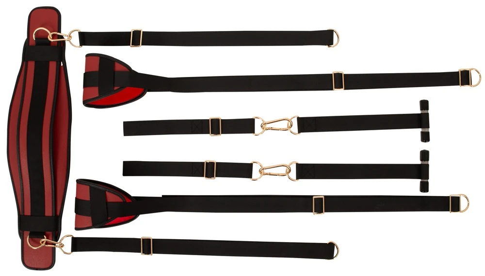 Bad Kitty Door Swing, Bad Kitty Türschaukel Deluxe mit Lederimitat & Gold-Details für schwebende Liebesstellungen komfortabel