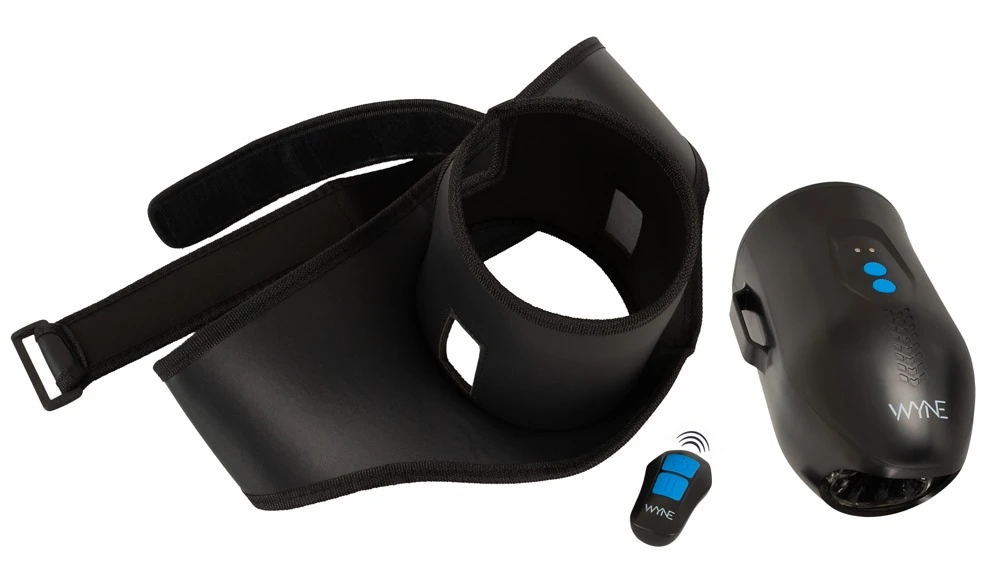 WYNE Strap-On Masturbator, WYNE Remote Controlled Strap-on Masturbator 13 – Aufreizender Umschnall-Masturbator mit Vibration, Stroking & Fernbedienung