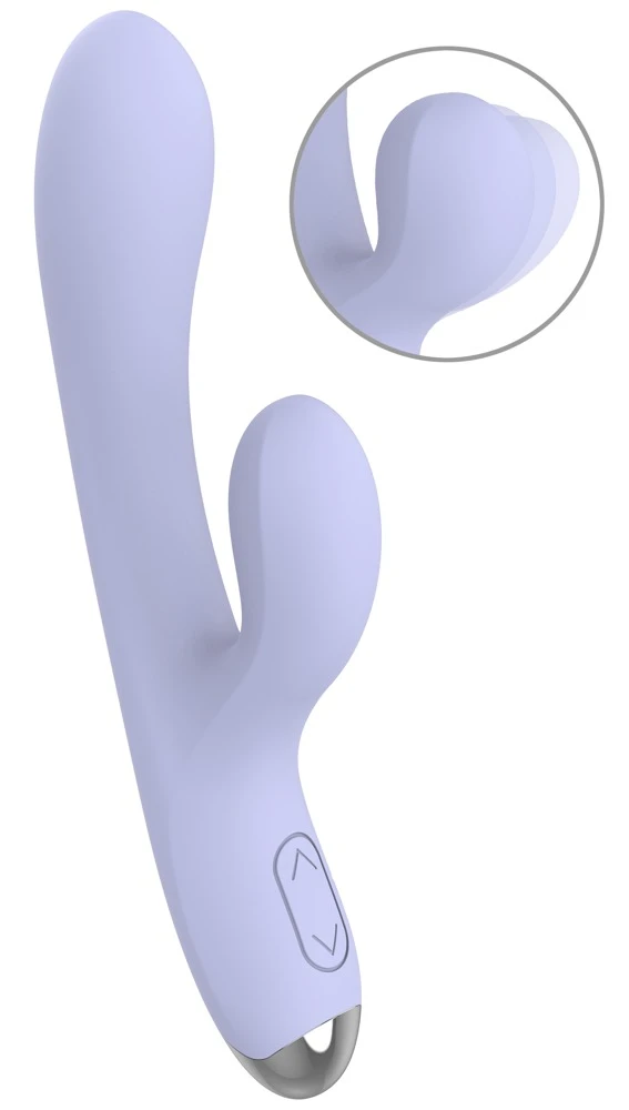 beau coeur Rivano Curved Rabbi, Rabbitvibrator RIVANO mit 2 Motoren 20 Modi G-Zone Klitoris steuerbar leise Silikon Design stark & einfach bedienbar