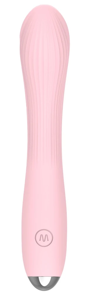 beau coeur Kireya Curved Vibra, KIREYA Curved Vibrator aus Silikon mit 10 Modi, flexibler Form und Rillenstruktur für intensive Stimulation