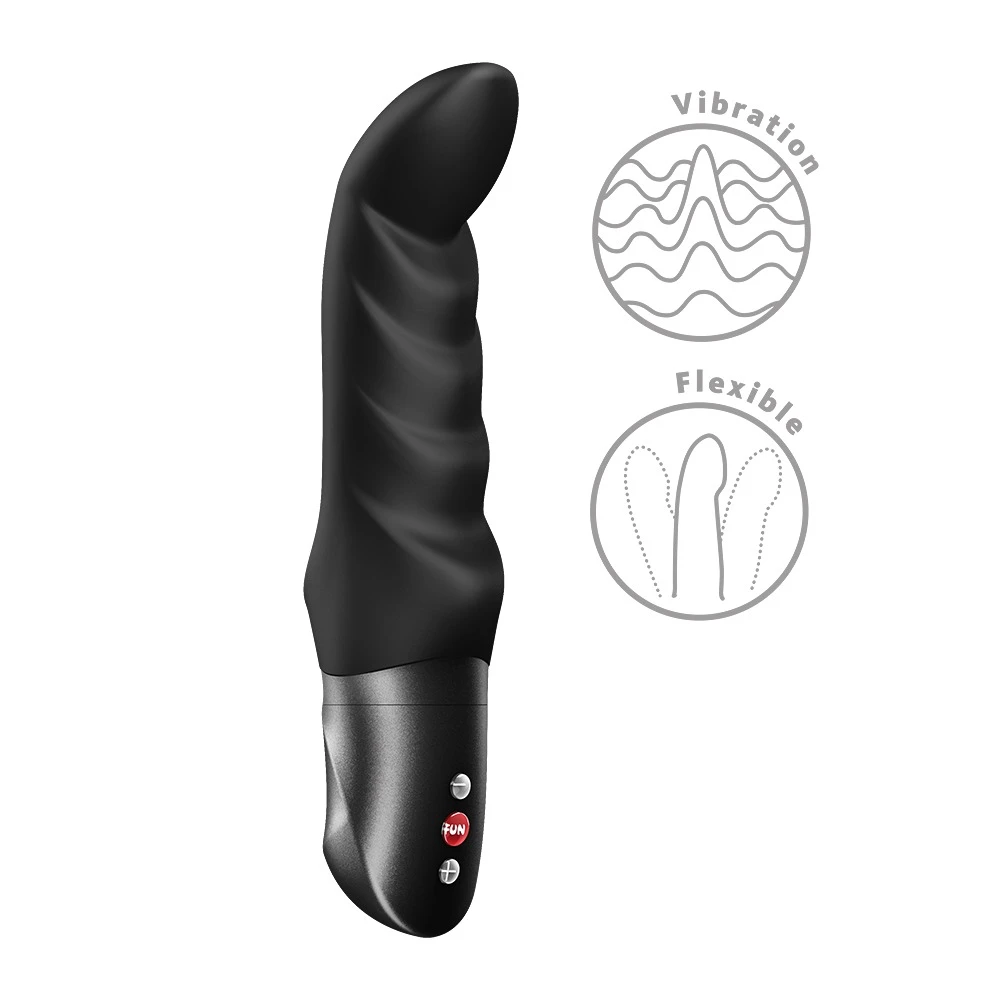 Abby G Black, G-Punkt-Vibrator mit 10 Vibrationsmodi, flexibler Spitze und intensiver Wellenstruktur für gezielte Stimulation