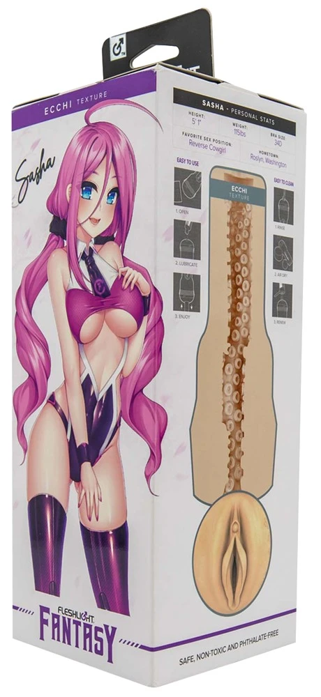 Fleshlight Fantasy Sasha Nakam, Hentai-Fantasien erleben: Masturbator Sasha Nakamoto Ecchi von Fleshlight!