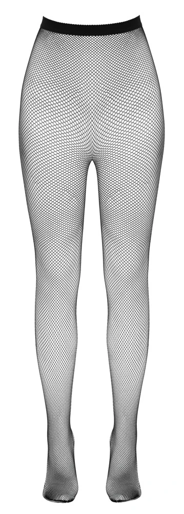 Cottelli LEGWEAR Netz-Strumpfhose schwarz feinmaschig nahtlos seidig weich anschmiegsam mit perfektem Sitz und Stretchbund