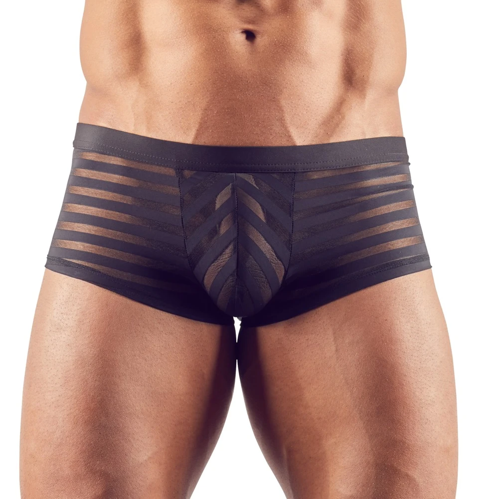 Figurbetonte Pants im semitransparenten Streifen-Look. Angenehm weich elastisch.