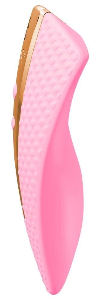 Luxuriöser Auflegevibrator Obi von Shunga im durchdachten eleganten Design mit flexibler Spitze.