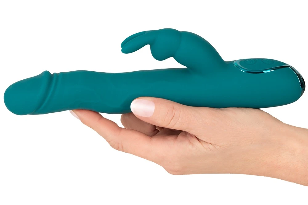 Smile Rabbit Vibrator Wiggling, Rabbitvibrator mit Wiggling-Funktion, Dual-Stimulation für Vagina & Klitoris, 10 Vibrationsmodi, luxuriöse Reizwäsche Sweet Smile