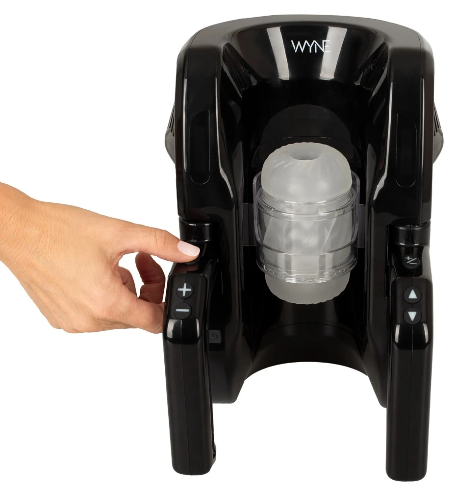 WYNE Masturbator 10 – Leistungsstarker, leiser Stroker mit automatischer Auf-und-Ab-Bewegung, 7 Modi und festen Griffen für intensives Power-Vergnügen