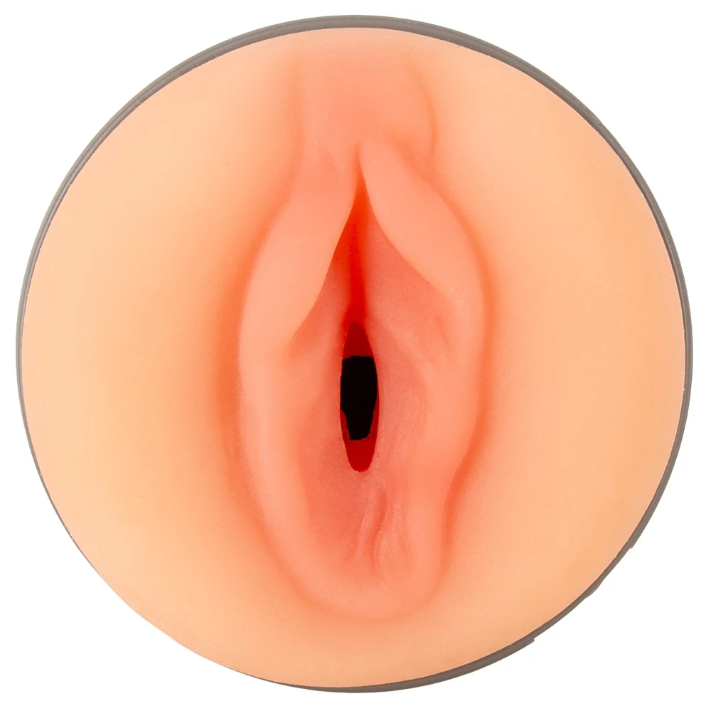 V-Stroker Lucia, Rebel The V-Stroker Monique Masturbator im Diskretgehäuse mit Softmaterial und intensiv strukturiertem Innenkanal