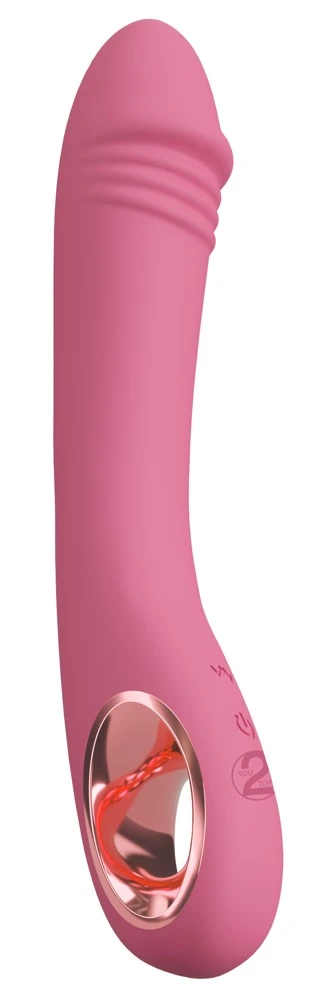 Slim G-Spot Rose, Eleganz trifft Lust: G-Punkt-Vibrator Slim G-Spot Rose mit 10 Vibrationsmodi, wasserdicht und aus weichem Silikon