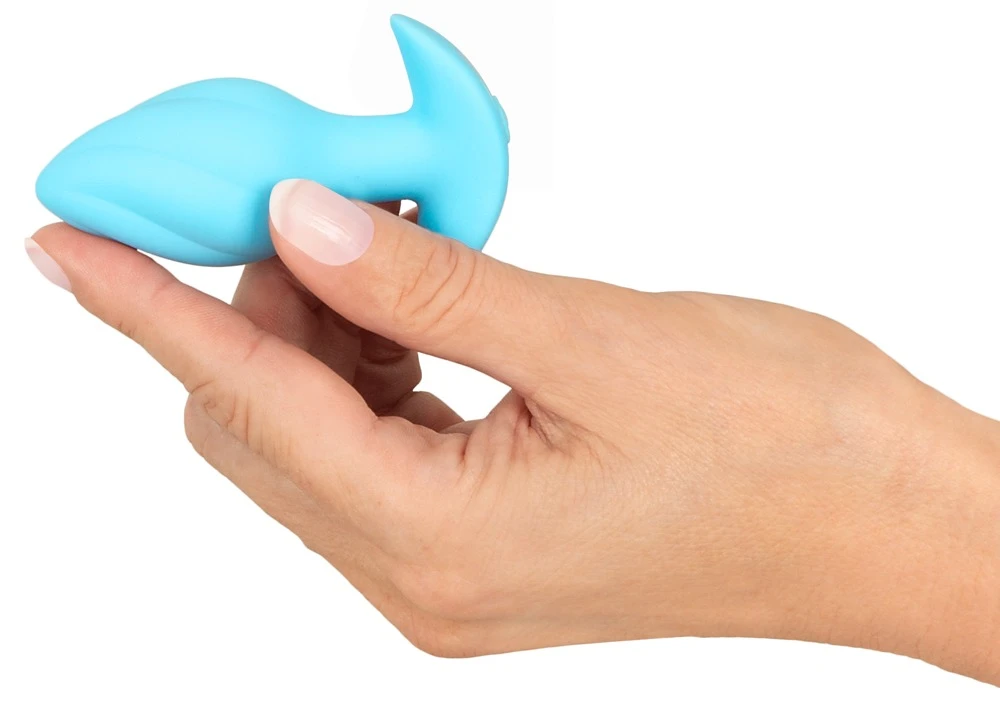 Cuties Vibrating Plug Blue, Vibrating Mini Butt Plug Blue von Cuties – kleiner, kraftvoll vibrierender Analplug mit 7 intensiven Modi für prickelnd-spielerische Lustmomente