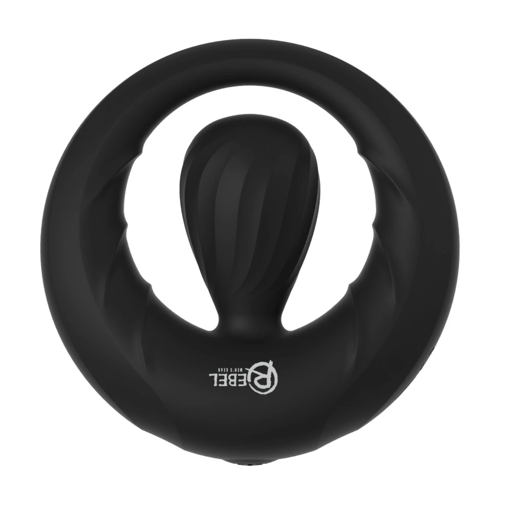Rebel Cock Ring w Vibrating St, Penisring mit Vibro-Stimulator – Sexy 10 Vibrationsmodi, tiefe Vibes, fester Halt & vielseitige Tragevarianten – Rebel