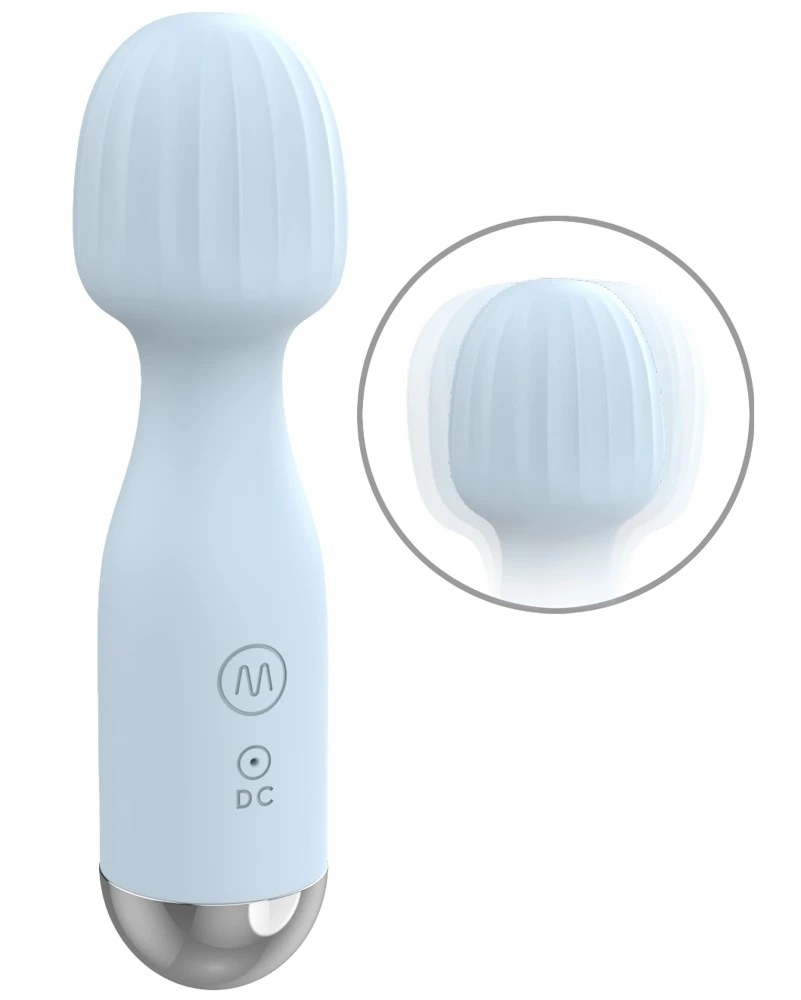 beau coeur Vanyor Mini Wand Ma, VANYOR Mini Massagestab: kompakt, kraftvoll, flexibel mit 10 Modi und beweglichem Kopf für gezielte Entspannung jederzeit